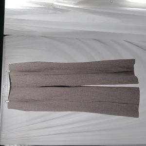 Nordstrom Back Zipper Trousers Brown Houndstooth Front & Back Seam Size 12
